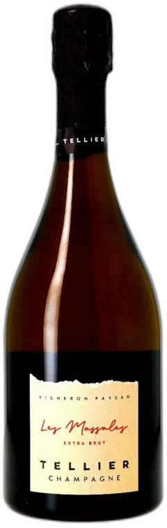 aperçu du vin Champagne Tellier, les Massales, Extra-Brut Blanc