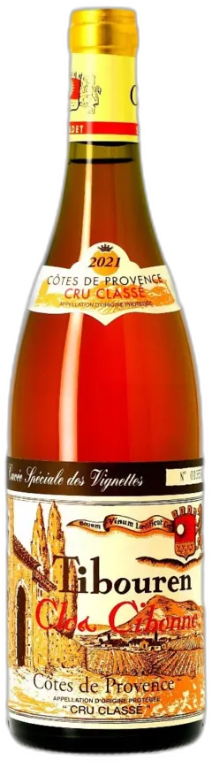 photo du vin Clos Cibonne Tibouren, Cuvée Spéciale des Vignettes, 2021