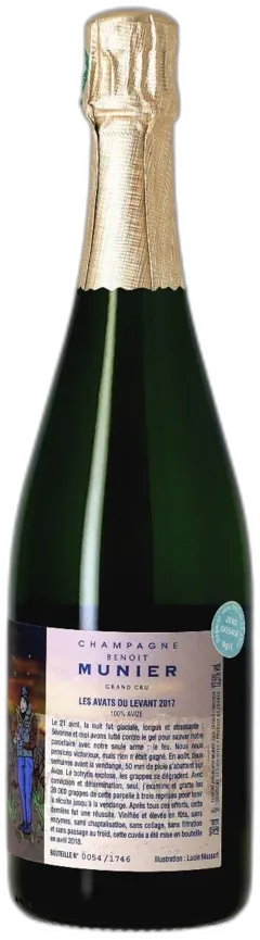 illustration du vin Benoit Munier, Grand Cru Avize, les Avats du Levant, Blanc de Blancs, Brut Nature