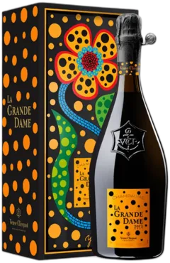photos du vin Veuve Clicquot Ponsardin, la Grande Dame, Yayoi Kusama, Brut, 2012