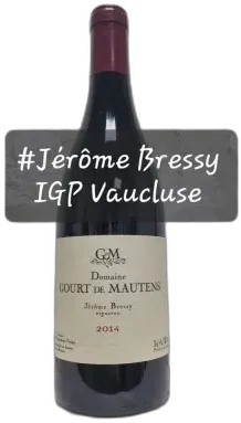 vue du vin Domaine Gourt de Mautens Jérôme Bressy 2014 Rouge Igp Vaucluse Vins Biologiques