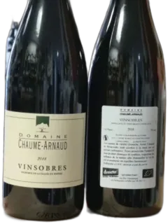 vue du vin Vinsobres Domaine Chaume Arnaud Vinsobres 2018 Rouge
