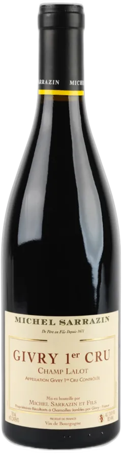vue du vin Domaine Michel Sarrazin Champ Lalot Givry 1er Cru