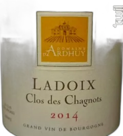 photo du vin Ladoix Clos des Chagnots Monopole