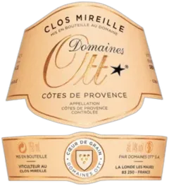 vue du vin Clos Mireille Rosé Cœur de Grain