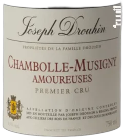 photo du vin Chambolle-Musigny Amoureuses Premier Cru