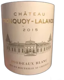 image du vin Château Tronquoy Lalande Bordeaux Blanc
