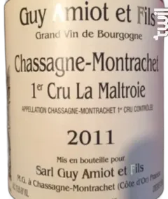photo du vin Chassagne-Montrachet 1er Cru la Maltroie