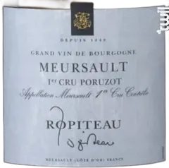 photo du vin Meursault Premier Cru Poruzot