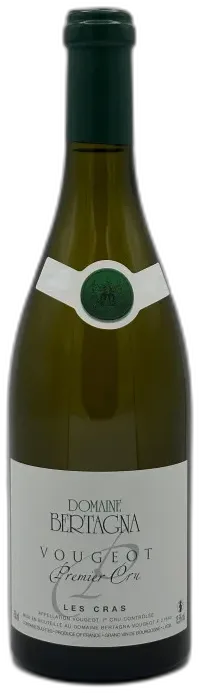 vue du vin Vougeot 1er Cru les Cras Blanc 2022 Domaine Bertagna