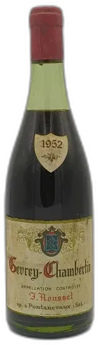 vue du vin Gevrey Chambertin 1952 J.Roussel