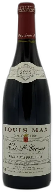 illustration du vin Nuits Saint Georges les Hauts Pruliers 2016 Louis Max