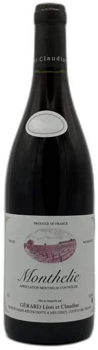 aperçu du vin Monthelie 2018 Domaine Gérard