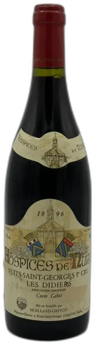 photo du vin Nuits Saint Georges 1er Cru 1996 les Didiers Cuvée Paul Cabet Hospices de Nuits