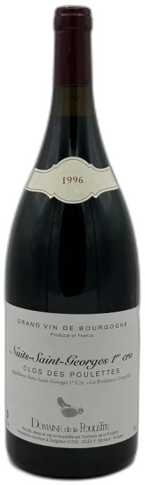 photo du vin Nuits Saint Georges 1er Cru 1996 Clos des Poulettes Domaine de la Poulette