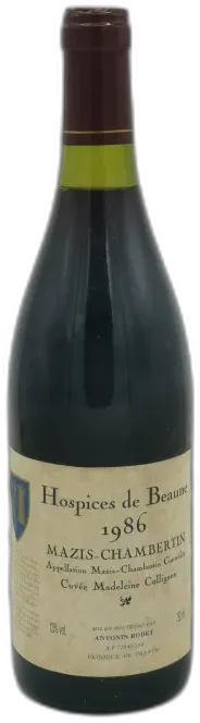 photo du vin Mazis Chambertin Grand Cru 1986 Hospices de Beaune