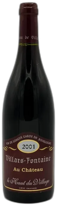 capture du vin Bourgogne Hautes Côtes de Nuits le Haut du Village 2001 Château de Villars Fontaine