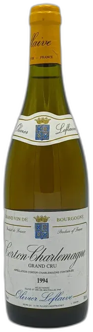 vue du vin Corton Charlemagne Grand Cru 1994 Olivier Leflaive