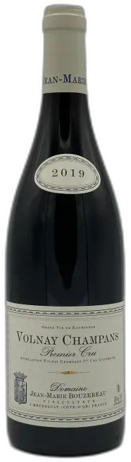 vue du vin Volnay 1er Cru Champans 2019 Domaine Jean Marie Bouzereau