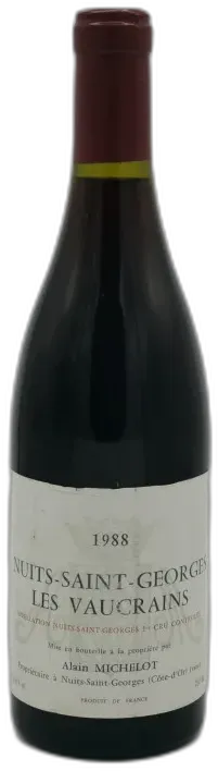 photo du vin Nuits Saint Georges 1er Cru les Vaucrains 1988 Domaine Alain Michelot