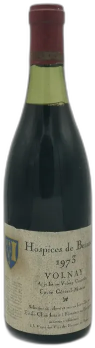 vue du vin Volnay Cuvée Général Muteau 1973 Hospices de Beaune