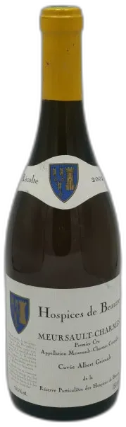 image du vin Meursault Premier Cru Charmes Cuvée Albert Grivault 2002 Hospices de Beaune