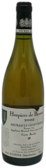 photo du vin Meursault genevrières 1er Cru cuvée Baudot 2002 Domaine des Hospices de Beaune