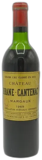 photo du vin Château Brane Cantenac Margaux 1969 Grand Cru Classé