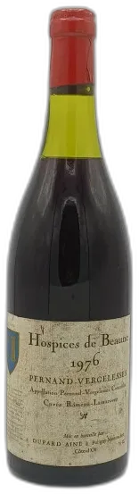 vue du vin Pernand-Vergelesses Cuvée Rameau Lamarosse 1976 Hospices de Beaune