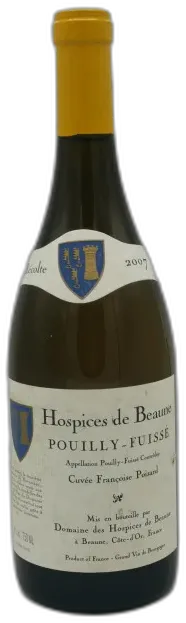 photo du vin Pouilly Fuissé 2007 Cuvée Francoise Poisard Hospices de Beaune
