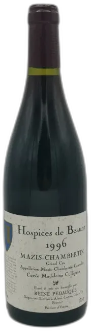 vue du vin Mazis Chambertin Grand Cru Cuvée Madeleine Collignon 1996 Hospices de Beaune