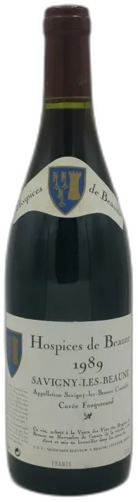 vue du vin Savigny les Beaune Cuvée Fouquerand 1989 Hospices de Beaune