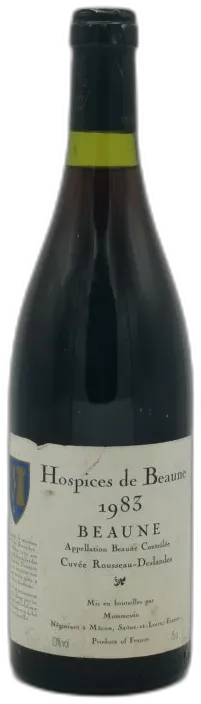 illustration du vin Beaune cuvée Rousseau Deslandes 1983 Hospices de Beaune