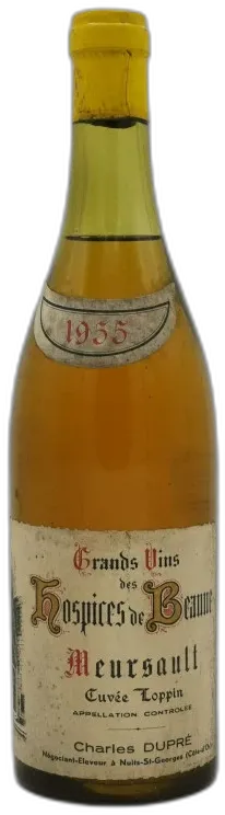 image du vin Meursault Cuvée Loppin 1955 Hospices de Beaune