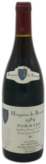 image du vin Pommard cuvée Cyrot Chaudron 1989 Hospices de Beaune