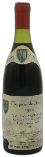 image du vin Volnay Santenots Cuvée Jehan de Massol 1972 Hospices de Beaune