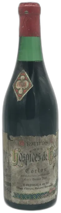 photos du vin Corton Grand Cru Cuvée Docteur Peste 1953 Hospices de Beaune