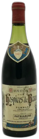 capture du vin Pommard Cuvée Billardet 1967 Hospices de Beaune