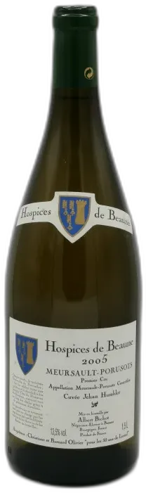 image du vin Meursault Premier Cru Poruzots cuvée Jehan Humblot 2005 Domaine des Hospices de Beaune
