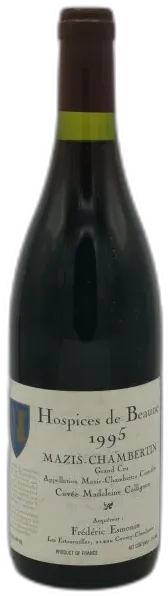 photos du vin Mazis-Chambertin Grand Cru cuvée Madeleine Collignon 1995 Hospices de Beaune Mise frédéric Esmonin