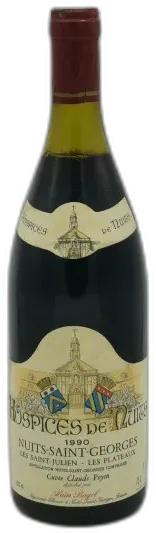 illustration du vin Nuits Saint Georges les Saint Julien les Plateaux cuvée Claude Poyen 1990 Hospices de Nuits