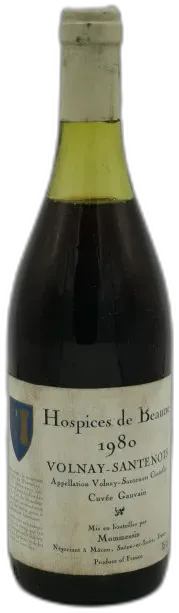 photo du vin Volnay Premier Cru Santenots Cuvée Gauvain 1980 Hospices de Beaune