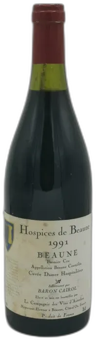 image du vin Beaune Premier Cru Cuvée Dames Hospitalières 1991 Hospices de Beaune Mise