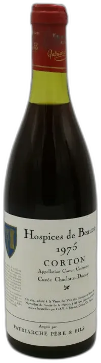 illustration du vin Corton Cuvée Charlotte Dumay 1975 Hospices de Beaune