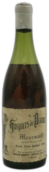 vue du vin Meursault cuvée Jehan Humblot 1964 Hospices de Beaune