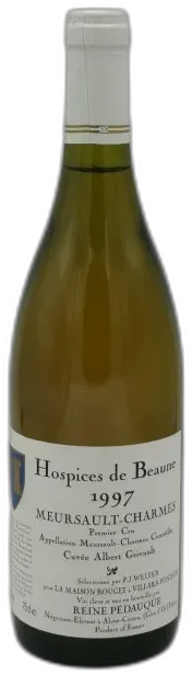 illustration du vin Meursault Charmes Premier Cru Cuvée Albert Grivault 1997 Hospices de Beaune75 cl