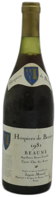 photo du vin Beaune Premier Cru 1981 Cuvée Clos des Avaux Hospices de Beaune