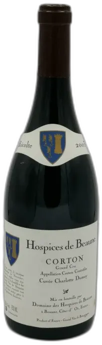 photo du vin Corton Grand Cru Cuvée Charlotte Dumay 2005 Hospices de Beaune