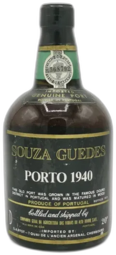 photo du vin Porto Vintage 1940 Souza Guedes