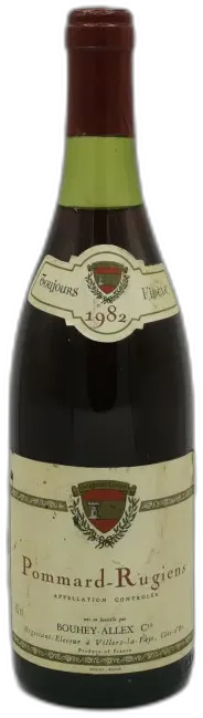 photo du vin Pommard 1er Cru Rugiens 1982 Domaine Bouhey Allex